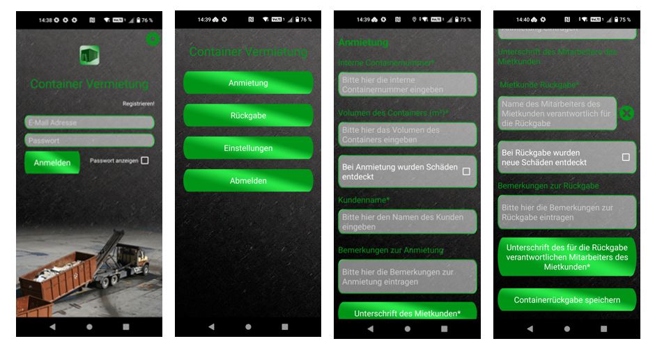 Smartphone App als digitaler Container Tracker